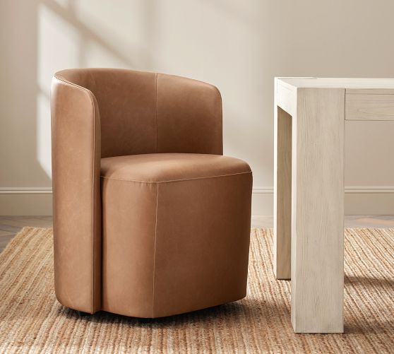 Preston Leather Dining Chair by Pottery Barn