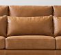 York Roll Arm Deep Seat Leather Sofa (63"&ndash;98")