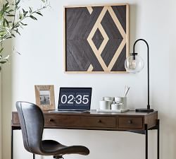 Aleksandra Zee Inlaid Wood - Black &amp; Camel