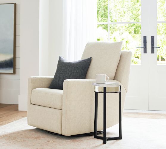 Ayden Square Arm Swivel Glider Recliner by Pottery Barn