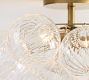 Cooper Glass Bubbled Flush Mount (18")
