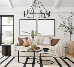 Delaney Round Marble Nesting Coffee Tables