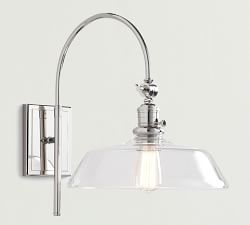 Farmhouse Glass Arc Sconce (18'')