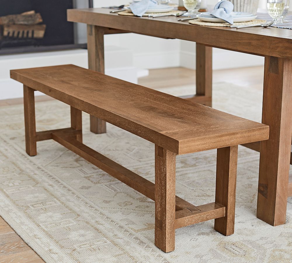 Reed Dining Bench (68"-83") by Pottery Barn