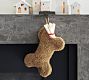 Cozy Teddy Faux Fur Bone Pet Stocking