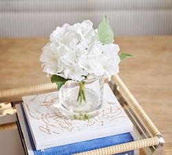 Faux White Hydrangea Composed Arrangement