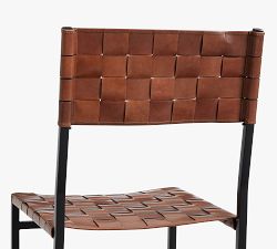 Hardy Woven Leather Dining Chair