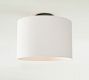 Linen Drum Shade Flush Mount (10"-14")