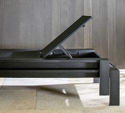 Malibu Metal Stackable Outdoor Single Chaise Lounge, Set of 2