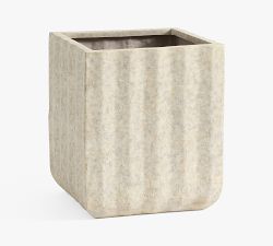 Modern Fluted Square Planters