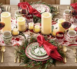 Puebla Porcelain Tree Appetizer Plates - Set of 4