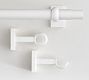 Standard White Curtain Hardware Collection