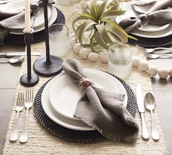 Tiger Cowrie Shell Napkin Rings - Set of 4