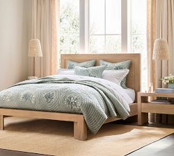 Montauk Wood Bead Bell Pendant (11")