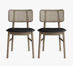 Serling Leather Dining Chairs, Set of 2