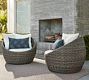 Torrey Wicker Swivel Outdoor Papasan