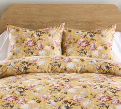 Ansley Yellow Floral Duvet Cover