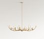 Faux Antler Linear Chandelier (52")