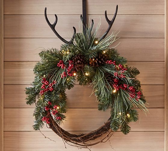 Pottery Barn Antler Wreath Hanger