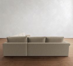 Westwood Roll Arm 3-Piece L-Shaped Wedge Sleeper Sectional (130")