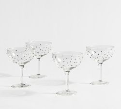 Confetti Celebration Coupes Glasses