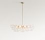 Cooper Glass Bubbled Oval Chandelier (40")