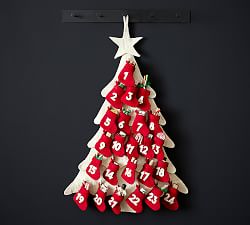 Red Stocking Wool Advent Calendar