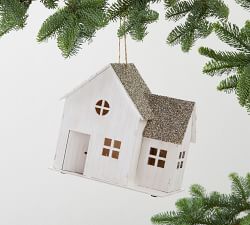 Wooden House Ornaments