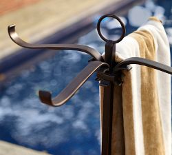 Bronze Pool Towel Stand