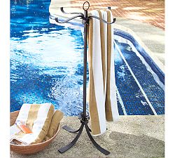 Bronze Pool Towel Stand