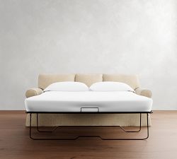 Buchanan Roll Arm Slipcovered Sleeper Sofa (79"&ndash;87")