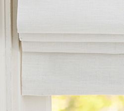 Emery Linen Cordless Roman Blackout Shade