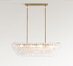 Florence Crystal Linear Chandelier (50")