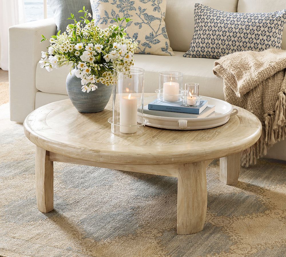 Goa Round Coffee Table (44") by Pottery Barn