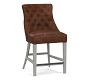 Hayes Tufted Leather Stool