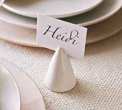 Holiday Tree Stoneware Place Card Holders - Set of 4