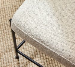 Layton Upholstered Metal Stool
