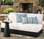 Malibu Metal Platform Armless Outdoor Loveseat (66")