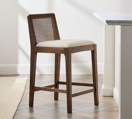 Monty Cane Stool - Elegant Seating Option | Pottery Barn