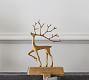 Brass Sculpted Reindeer Stocking Holders