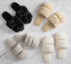 Faux Shearling Slippers