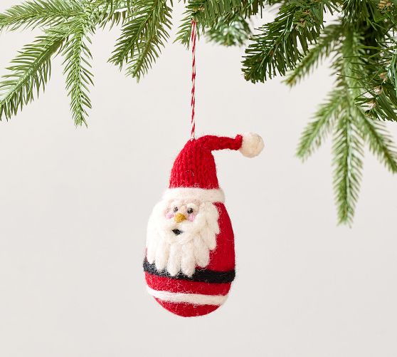 Felt Gnome Santa Ornament