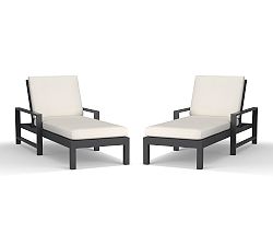 Indio Metal Outdoor Single Chaise Lounge