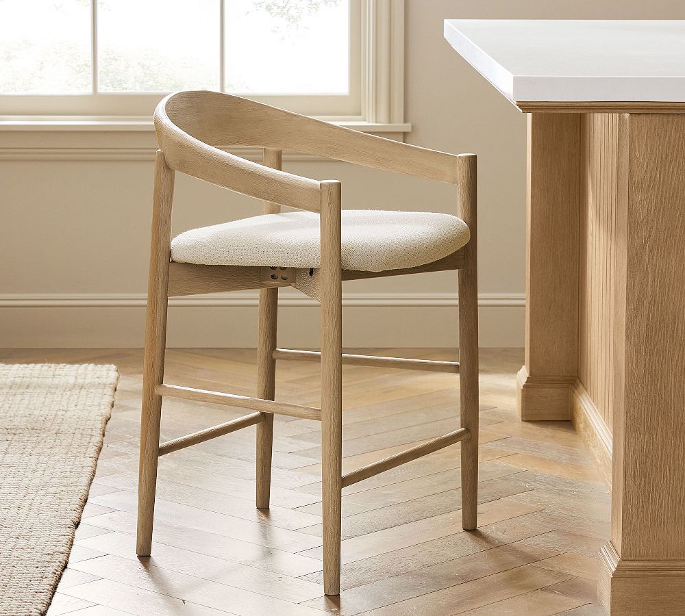 Laguna Upholstered Stool by Pottery Barn
