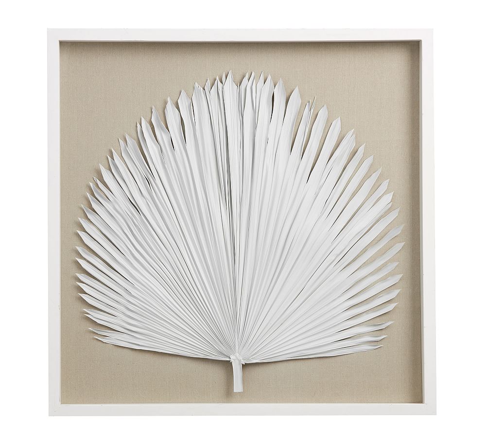 Palm Leaf Shadow Box Wall Art by Pottery Barn