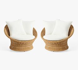 Westport Swivel Outdoor Papasan Chair