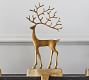 Brass Sculpted Reindeer Stocking Holders