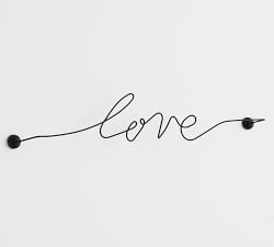 Bronze Script Wall Art - Love