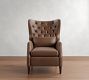 Champlain Tufted Square Arm Leather Recliner