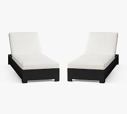 Malibu Metal Platform Outdoor Single Chaise Lounge